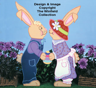 Product Image of Kissing Bunnies Woodcraft Pattern