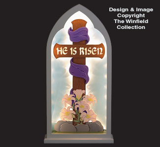Product Image of Glowing Easter Cross Woodcraft Pattern