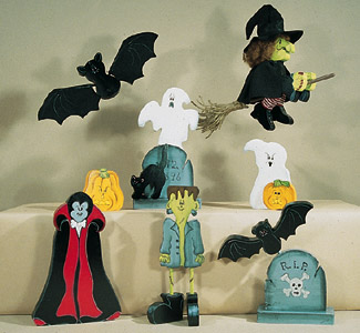 Product Image of Haunted Halloween Woodcraft Pattern