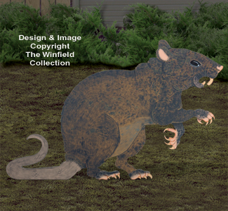 Giant Rat Woodcraft Pattern