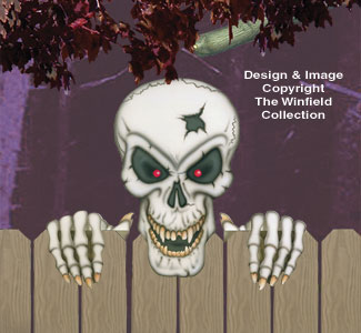 Product Image of Large Scary Skull Woodcraft Pattern 