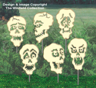 Product Image of Scary Skull Cutouts Woodcraft Patterns                