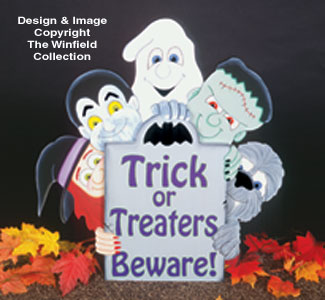 Product Image of Halloween Gang Signs Woodcraft Pattern