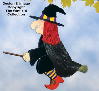 Broom Riding Witch  Woodcraft Pattern   