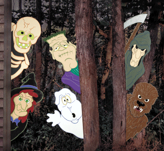 Product Image of Peeking Ghouls Woodcraft Pattern 