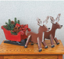 Holiday Sleigh & Reindeer Patterns 