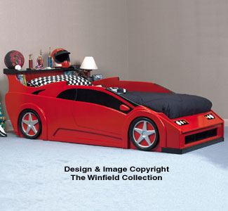 Product Image of Sports Car Bed Woodworking Plan