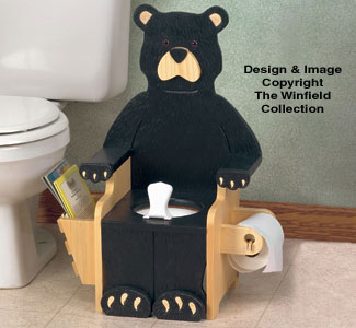 Product Image of Black Bear Potty Chair Woodworking Plan