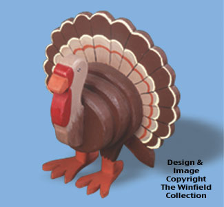 Layered Turkey Woodcraft Pattern