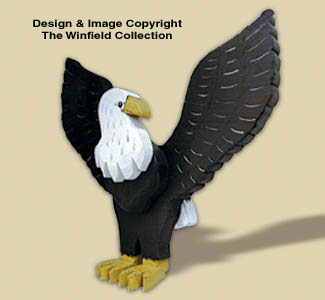 Product Image of Layered Eagle Woodcraft Pattern