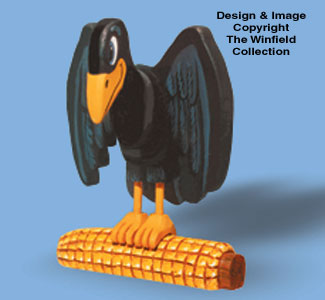 Product Image of Layered Crow Woodcraft Pattern