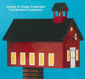 Product Image of Red School House Mailbox Woodcraft Pattern