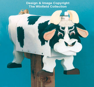 Country Bull Mailbox Wood Pattern
