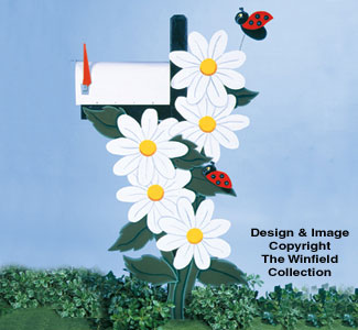 Product Image of Mailbox Post Cover #1 Woodcraft Pattern