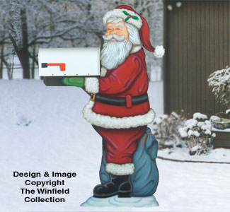 Product Image of Santa Mailbox Holder Woodcraft Pattern