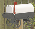 Product Image of Covered Wagon Mailbox Woodcraft Pattern 