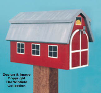 Product Image of Red Barn Mailbox Woodcraft Pattern