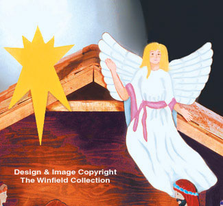 Product Image of Angel & Star Woodcraft Pattern
