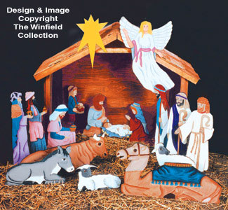 Nativity Scene Patterns 1/3 Life-Size   