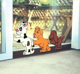 Dog & Kitty Sliding Door Lock Pattern