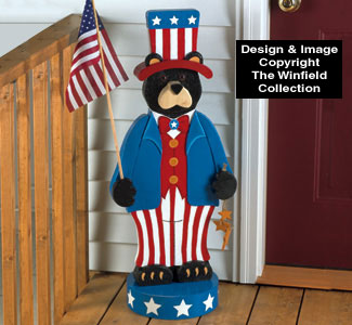 Product Image of Patriotic Bear Woodcrafting Pattern