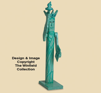 Pole Lady Liberty Woodcraft Pattern