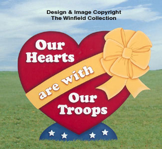 Product Image of Yard Troop Heart Woodcraft Pattern