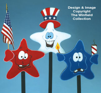 Product Image of Patriotic Stars Woodcrafting Pattern