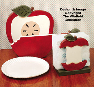 Apple Paper Plate/Napkin Holder 