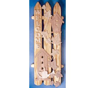 Birdhouse Welcome Plaque Pattern 