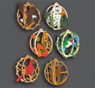 3D Ornament Globes Scroll Saw Pattern Set