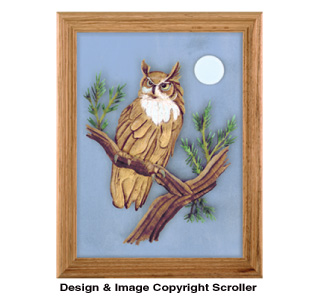 Great Horned Owl Scroll Saw Pattern 