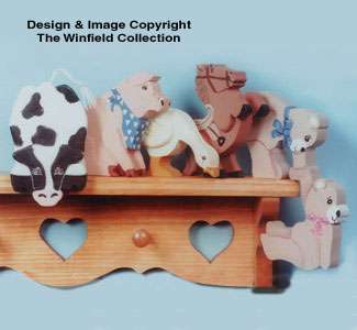 Product Image of 45 Shelf Critters Woodcraft Pattern