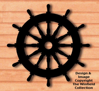 Product Image of Ships Wheel Shadow Woodcrafting Pattern