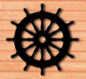 Ships Wheel Shadow Woodcrafting Pattern