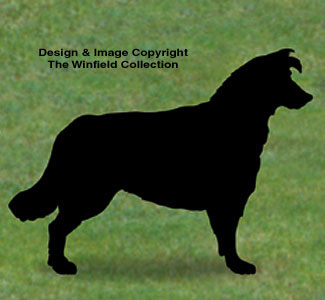 Product Image of Border Collie Shadow Wood Pattern