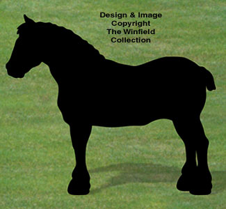Clydesdale Shadow Woodcrafting Pattern