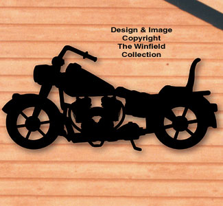 Motorcycle Shadow Woodcrafting Pattern