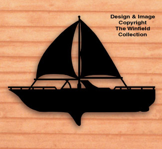 Sailboat Shadow Woodcrafting Pattern