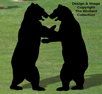 Product Image of Wrestling Bears Shadow Woodcraft Pattern