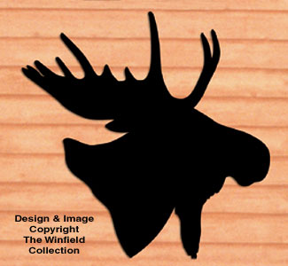 Giant Moose Head Shadow Woodcraft Pattern