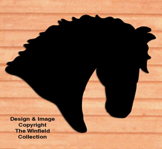 Product Image of Giant Horse Head Shadow Woodcraft Pattern