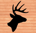 Giant Deer Head Shadow Woodcraft Pattern 