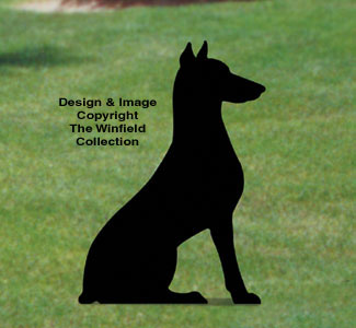 Sitting Dog Shadow Woodcraft Pattern