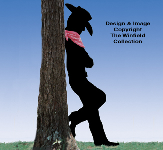 Product Image of Leaning Cowboy Shadow Woodcraft Pattern