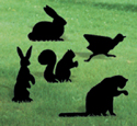 Small Animals Shadow Wood Pattern