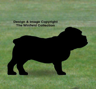 Bulldog Shadow Woodcrafting Pattern