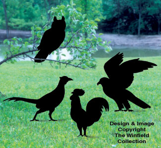 Four Birds Shadow Woodcraft Pattern