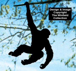 Product Image of Swinging Monkey Shadow Woodcraft Pattern
