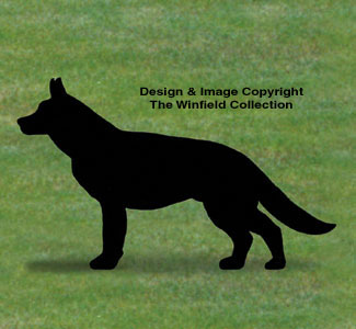 Product Image of German Shepherd Shadow Wood Pattern